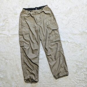 Gap Y2K Olive Green Baggy Convertible Cargo Pants Size XS